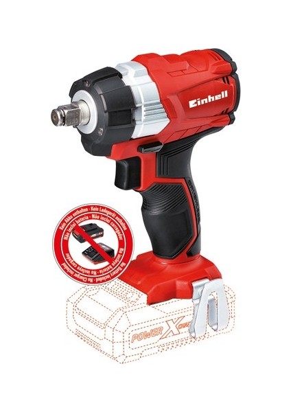 Professional Akülü Darbeli Somun Sıkma TP-CW 18 Li BL Solo Power X-Change (18 V, 215 Nm, Kömürsüz, Dış Kare Uç, Uç Adaptörü, LED Işık, Akü Dahil Değildir) - 4510040
