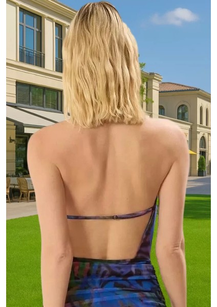 Yazlık Mini Tül Elbise Bodycon Kesim Degaje Yaka Rahat ve Şık Zarifane Tasarım Özenle Seçilmiş modelleri