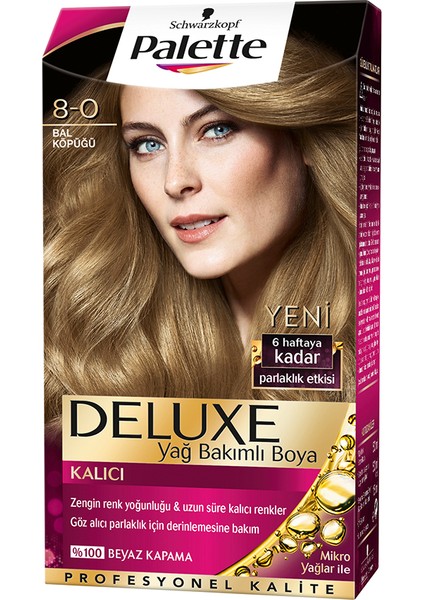 Saç Boyası Deluxe 8-0 Bal Köpüğü