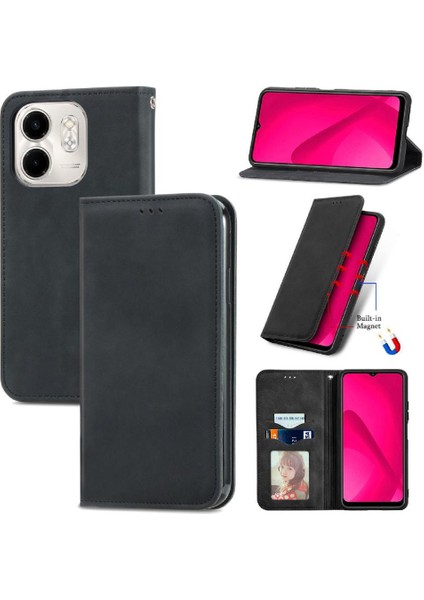 Infinix Smart 9 Basit Iş Deri Çanta Flip Kapak Için Flip Case (Yurt Dışından) modelleri