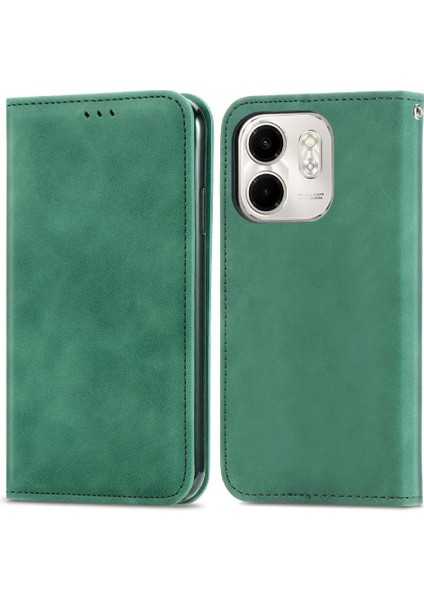 Infinix Smart 9 Basit Iş Deri Çanta Flip Kapak Için Flip Case (Yurt Dışından)