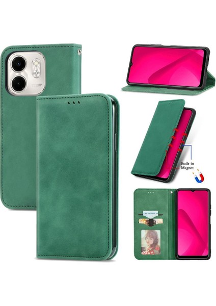 Infinix Smart 9 Basit Iş Deri Çanta Flip Kapak Için Flip Case (Yurt Dışından) fırsatları