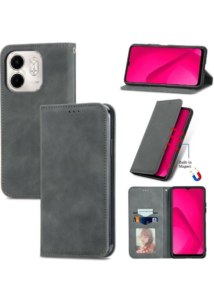 Infinix Smart 9 Basit Iş Deri Çanta Flip Kapak Için Flip Case (Yurt Dışından) fırsatları