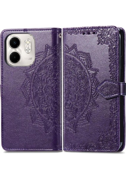 Infinix Smart 9 Flip Kapak Için Flip Case Basit Iş Zarif Desen (Yurt Dışından)