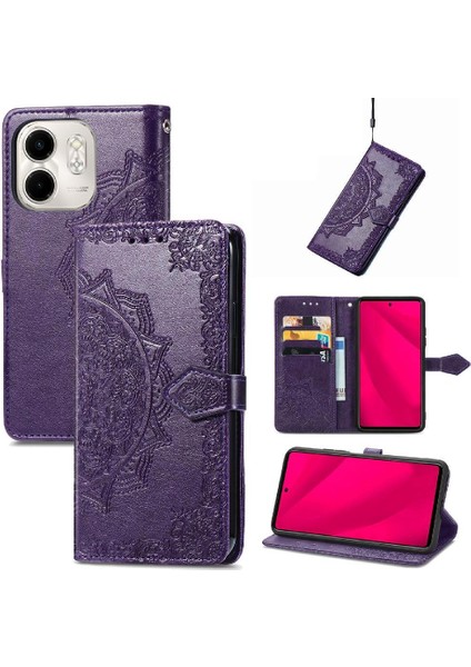 Infinix Smart 9 Flip Kapak Için Flip Case Basit Iş Zarif Desen (Yurt Dışından) fiyatları