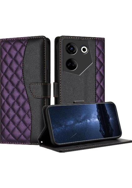Tecno Camon 20 Pro 4g Kart Yuvaları Tutucu Manyetik Pu Deri Için Flip Case (Yurt Dışından)