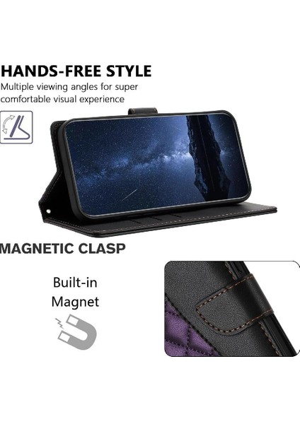 Tecno Pova 5 Pro Manyetik Cüzdan Koruma Pu Deri Bilek Için Flip Case (Yurt Dışından)