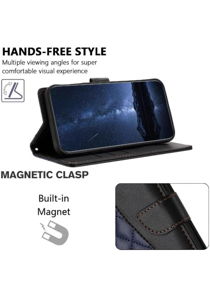 Tecno Spark 20 Pro Bilek Kayışı Manyetik Pu Deri Kart Için Flip Case (Yurt Dışından)