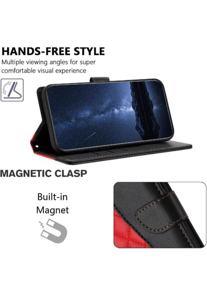 Tecno Spark 20 Pro Bilek Kayışı Manyetik Pu Deri Kart Için Flip Case (Yurt Dışından)