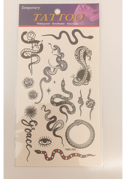 Yılan Temalı Geçici Dövme fiyatları