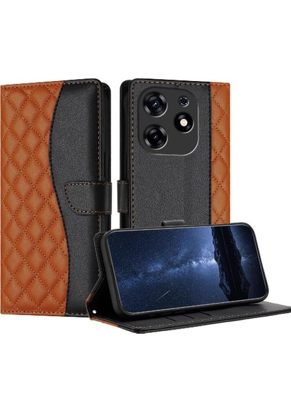 Tecno Spark 10PRO Manyetik Bilek Kayışı Cüzdan Koruma Pu Için Flip Case (Yurt Dışından)