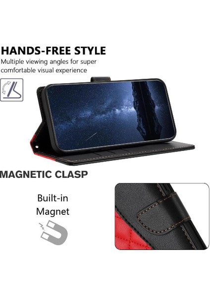 Tecno Spark 10PRO Manyetik Bilek Kayışı Cüzdan Koruma Pu Için Flip Case (Yurt Dışından)