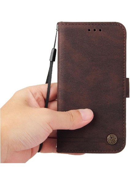 Tecno Camon 18 Deri Koruyucu Kapak Kart Yuvası Sahipleri Için Kılıf (Yurt Dışından)