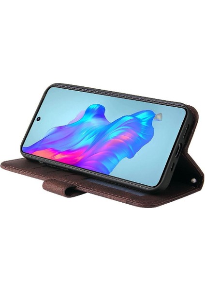 Tecno Camon 18 Deri Koruyucu Kapak Kart Yuvası Sahipleri Için Kılıf (Yurt Dışından)