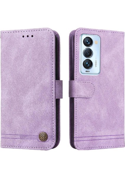 Tecno CAMON18 Premier Deri Kart Yuvası Tutucular Koruyucu Kapak Için Kılıf (Yurt Dışından)