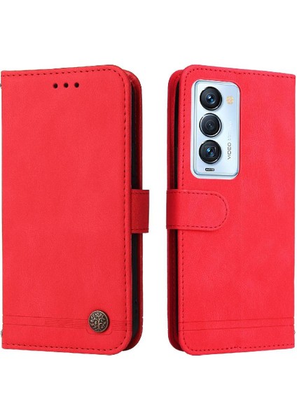 Tecno CAMON18 Premier Deri Kart Yuvası Tutucular Koruyucu Kapak Için Kılıf (Yurt Dışından)