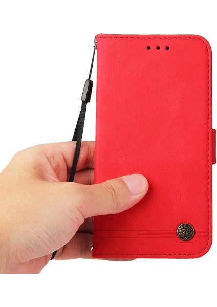 Tecno Camon 18 Deri Koruyucu Kapak Kart Yuvası Sahipleri Için Kılıf (Yurt Dışından)