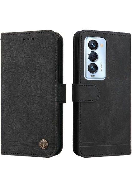Tecno CAMON18 Premier Deri Kart Yuvası Tutucular Koruyucu Kapak Için Kılıf (Yurt Dışından)