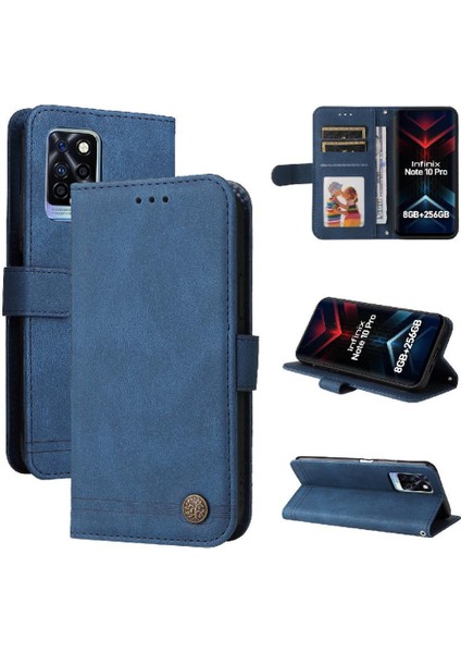 Infinix Note 10 Pro Kart Yuvası Tutucular Koruyucu Kapak Deri Için Kılıf (Yurt Dışından)
