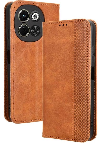 Tecno Spark 30 5g Cüzdan Pu Deri Manyetik Kapatma Için Kılıf (Yurt Dışından)
