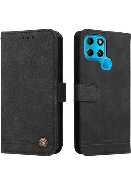 Infinix Smart 6 Kart Yuvası Tutucular Deri Koruyucu Kapak Için Kılıf (Yurt Dışından)