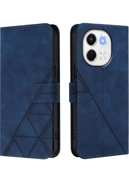 Tecno Pova 6 Neo 5g Cüzdan Kapak Flip Folio Kitap Koruyucu Pu Için Kılıf (Yurt Dışından)