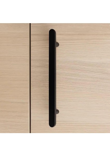 Mobilya Kulbu Siyah Renk 608MM Kulp 1 Adet (SY8702 0608 Al6-Al6)