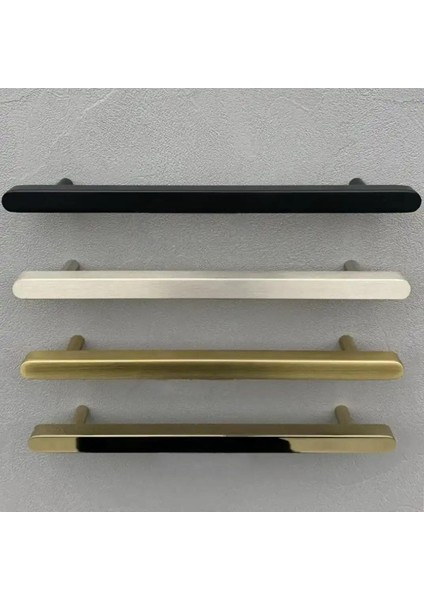 Mobilya Kulbu Siyah Renk 608MM Kulp 1 Adet (SY8702 0608 Al6-Al6)