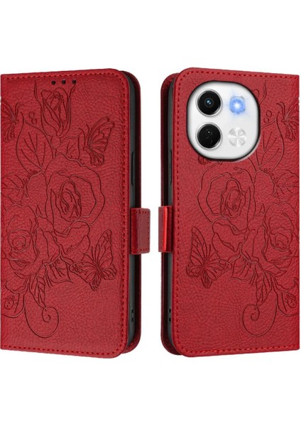 Kredi Kartı Yuvası Manyetik Cüzdan ile Tecno Spark 30 5g Pu Deri Için Kılıf (Yurt Dışından)