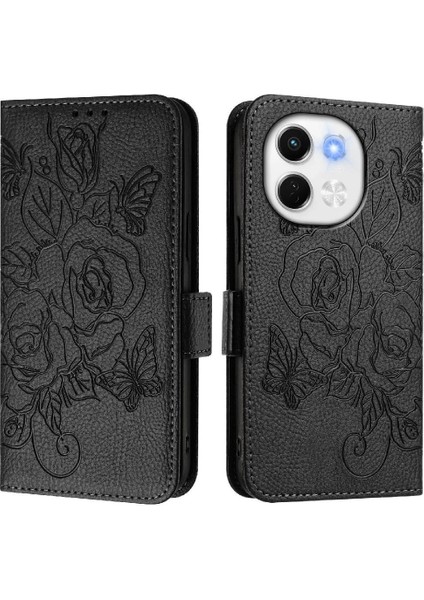 Kredi Kartı Yuvası Manyetik Cüzdan ile Tecno Spark 30 5g Pu Deri Için Kılıf (Yurt Dışından)