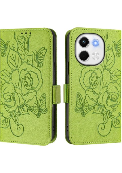 Kredi Kartı Yuvası Manyetik Cüzdan ile Tecno Spark 30 5g Pu Deri Için Kılıf (Yurt Dışından)