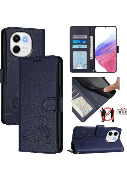 Tecno Spark 30 5g Cüzdan Kapak Çevirin Kart Yuvası Tutucu Kickstand Için Kılıf (Yurt Dışından)