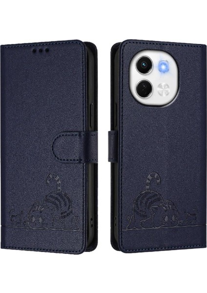 Tecno Pova 6 Neo 5g Kart Yuvası Tutucu Kickstand Kedi Rfıd Cüzdan Için Kılıf (Yurt Dışından)