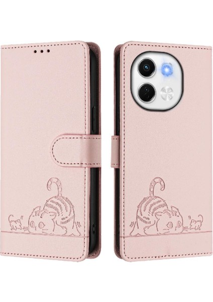 Tecno Pova 6 Neo 5g Kart Yuvası Tutucu Kickstand Kedi Rfıd Cüzdan Için Kılıf (Yurt Dışından)