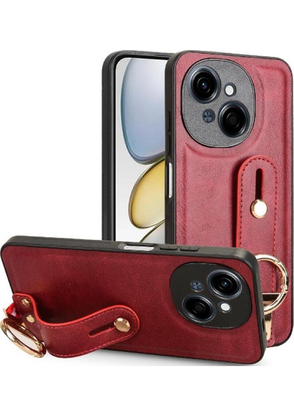 Şişe Açacağı Bilek ile Tecno Spark Go 1 Toka Yüzük Kickstand Için Kılıf (Yurt Dışından)