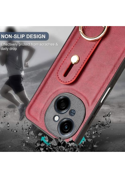 Şişe Açacağı Bilek ile Tecno Spark Go 1 Toka Yüzük Kickstand Için Kılıf (Yurt Dışından)
