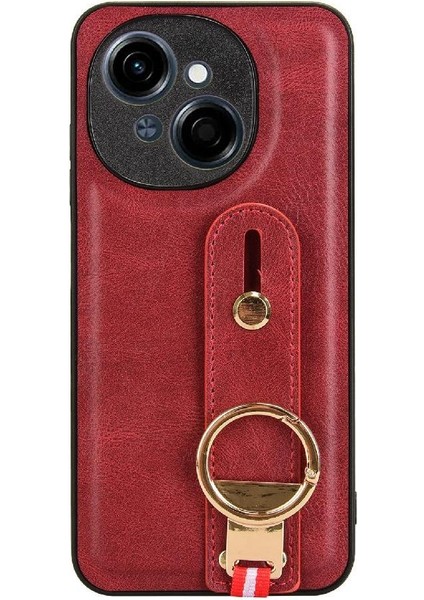 Şişe Açacağı Bilek ile Tecno Spark Go 1 Toka Yüzük Kickstand Için Kılıf (Yurt Dışından)
