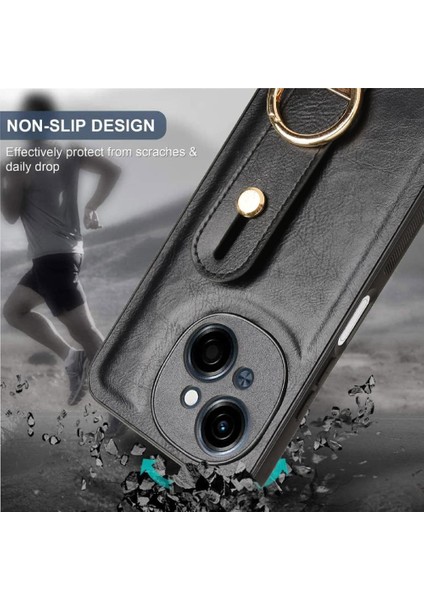 Şişe Açacağı Bilek ile Tecno Spark Go 1 Toka Yüzük Kickstand Için Kılıf (Yurt Dışından)