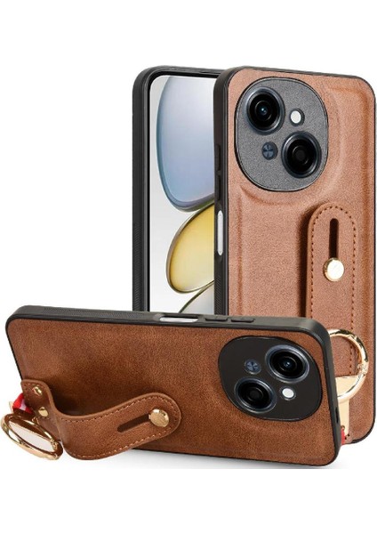 Şişe Açacağı Bilek ile Tecno Spark Go 1 Toka Yüzük Kickstand Için Kılıf (Yurt Dışından)