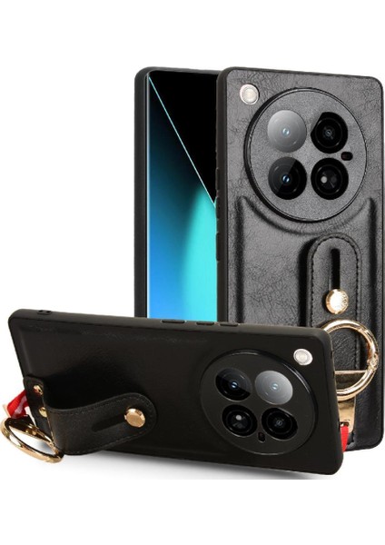 Infinix Zero 40 4g Toka Yüzük Kickstand Premium Pu Deri Bilek Için Kılıf (Yurt Dışından)
