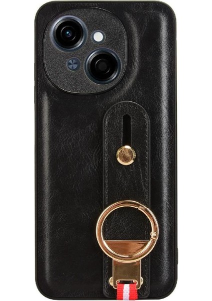 Tecno Pop 9 4g Toka Yüzük Için Kılıf Kickstand Bilek Kayışı Uyumluluk Pu (Yurt Dışından) fırsatları