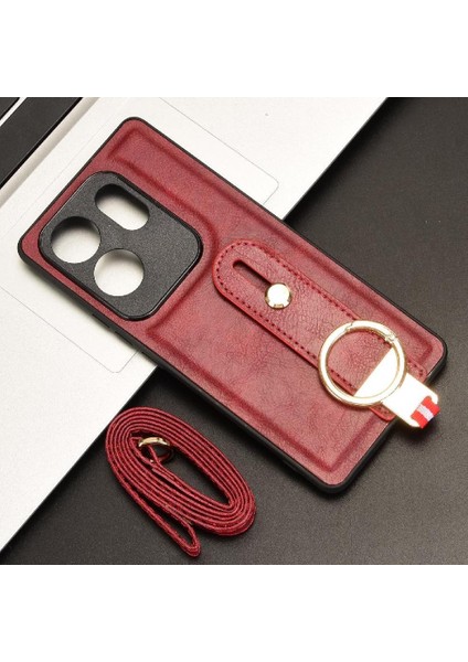 Infinix Zero 30 4g Toka Yüzük Kickstand Bilek Kayışı Premium Pu Için Kılıf (Yurt Dışından) fiyatları