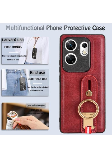 Infinix Zero 30 4g Toka Yüzük Kickstand Bilek Kayışı Premium Pu Için Kılıf (Yurt Dışından) indirimleri