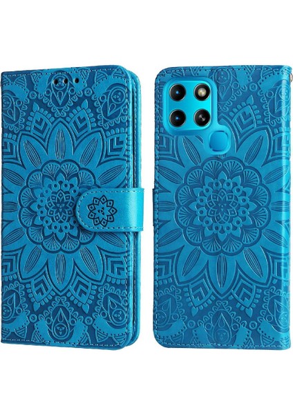 Infinix Smart 6 Koruyucu Kapak Için Kılıf Deri Kart Yuvaları Flip (Yurt Dışından)
