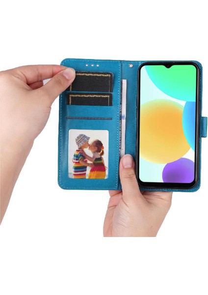 Infinix Smart 6 Koruyucu Kapak Için Kılıf Deri Kart Yuvaları Flip (Yurt Dışından)