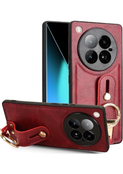 Infinix Zero 40 4g Toka Yüzük Kickstand Premium Pu Deri Bilek Için Kılıf (Yurt Dışından)