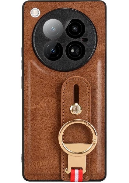 Infinix Zero 40 4g Toka Yüzük Kickstand Premium Pu Deri Bilek Için Kılıf (Yurt Dışından)