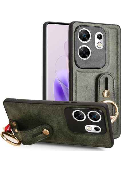 Infinix Zero 30 4g Toka Yüzük Kickstand Bilek Kayışı Premium Pu Için Kılıf (Yurt Dışından) fiyatları