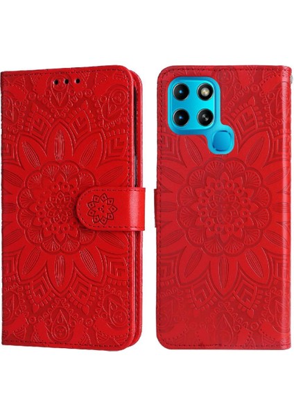 Infinix Smart 6 Koruyucu Kapak Için Kılıf Deri Kart Yuvaları Flip (Yurt Dışından)