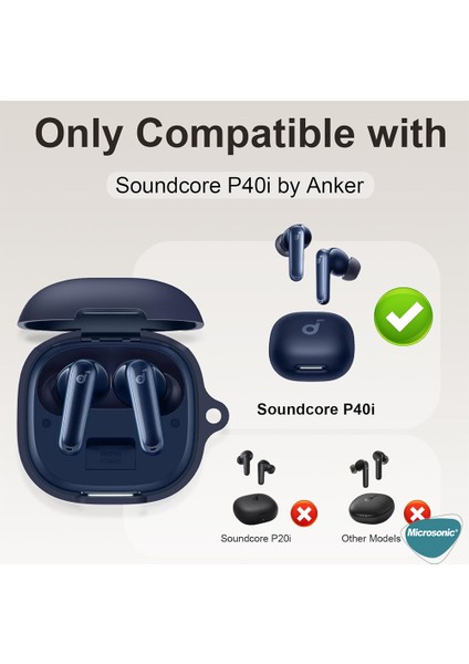 Anker Soundcore P40I Kılıf Askılı Mat Silikon Lacivert fiyatları